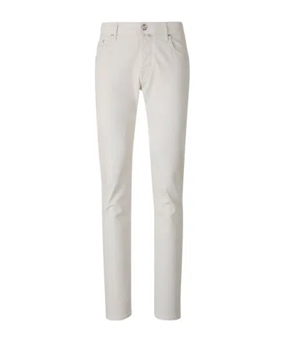 Jacob Cohen Belt-loop Jeans In White