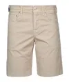 Jacob Cohen Tailored Shorts With Pockets And Belt Loops In Nude