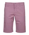 Jacob Cohen Light Purple Tailored Chino Shorts In Purple