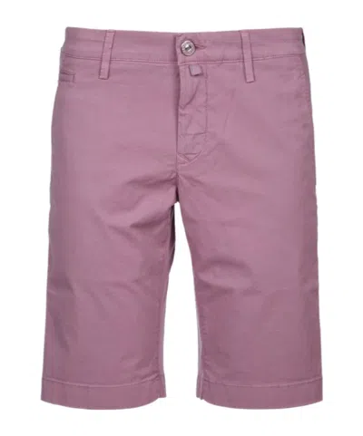 Jacob Cohen Belt Loop Shorts In Purple