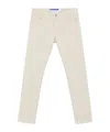 Jacob Cohen Brown 5 Pocket Trousers In White