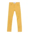 Jacob Cohen Slim Leg Trousers With Belt Loops In Yellow