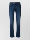 Jacob Cohen Belt Loops Faded Effect Five-pocket Trousers In Blue
