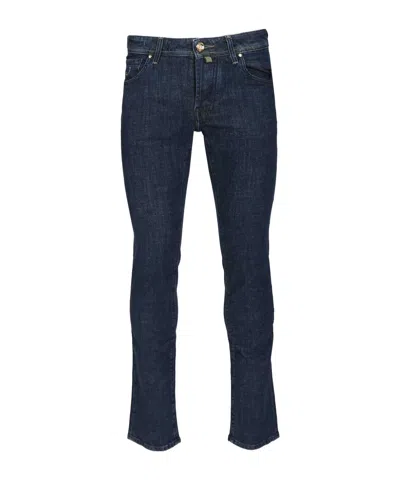 Jacob Cohen Belt Loops Jeans In Blue
