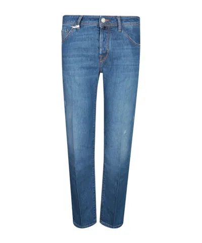Jacob Cohen Belt Loops Jeans In Blue