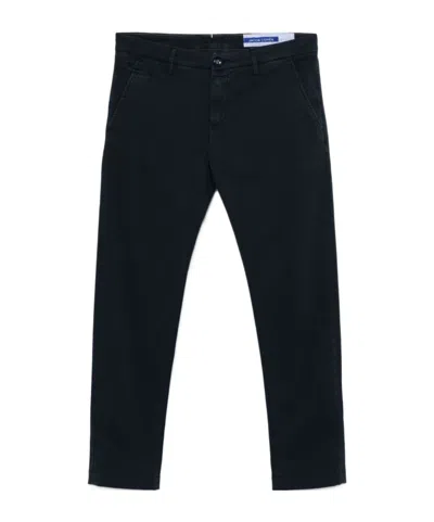 Jacob Cohen Belt Loops Slacks In Blue