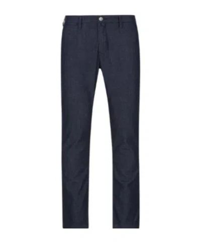 Jacob Cohen Belt Loops Slacks In Black