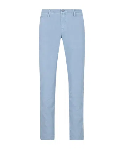 Jacob Cohen Belt Loops Slacks In Blue