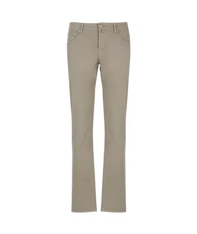 Jacob Cohen Belt Loops Slacks In Grey