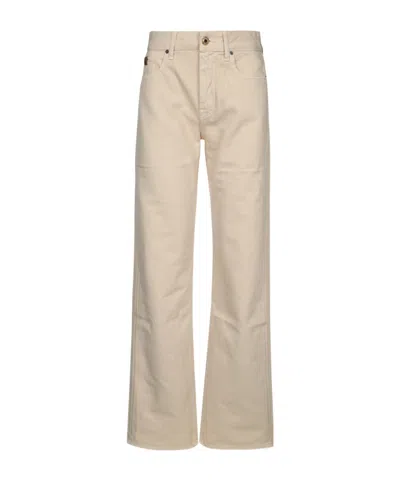 Jacob Cohen Belt Loops Slacks In Beige