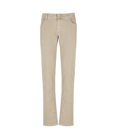 Jacob Cohen Belt Loops Slacks In Nude