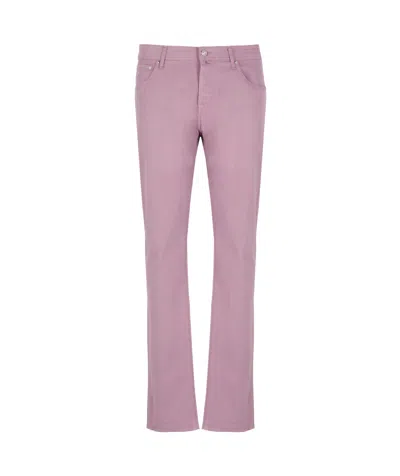 Jacob Cohen Belt Loops Slacks In Purple