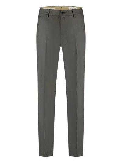 Jacob Cohen Belt-loops Trousers In Gray