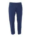 Jacob Cohen Low-rise Straight-leg Corduroy Trousers In Blue