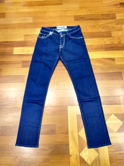 Jacob Cohen Belt Ring Denim Trousers In Blue