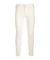 Jacob Cohen Belt Ring Denim Trousers In White
