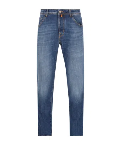 Jacob Cohen Belt-loop Jeans In Blue