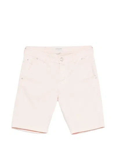 Jacob Cohen Belt-loops Shorts In Pink