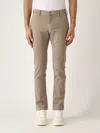 Jacob Cohen Ben Slim-fit Gabardina Stretch Trousers In Brown