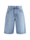 Jacob Cohen Flared Bermuda Shorts Five-pocket Style In Blue