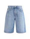 Jacob Cohen Flared Bermuda Shorts Five-pocket Style In Blue