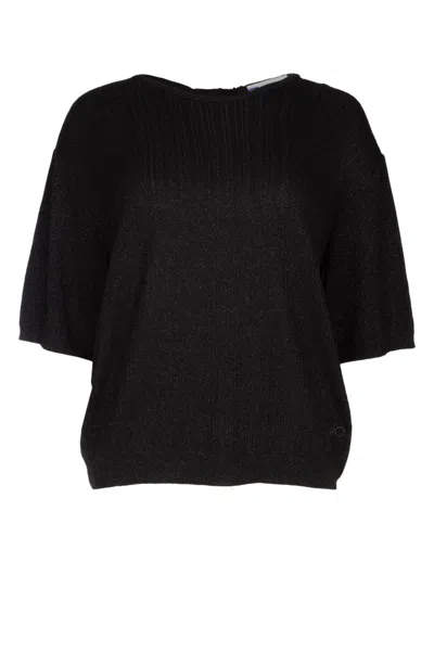 JACOB COHEN BLACK CREWNECK TOP
