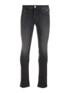 Jacob Cohen Belt Ring Denim Trousers In Gray