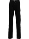 Jacob Cohen Pocket-square Straight-leg Jeans In Black