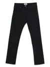 Jacob Cohen Navy Blue Denim Jeans With Classic Five-pocket Design In Black