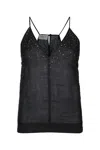 Jacob Cohen Studded Thin Strap Camisole In Black