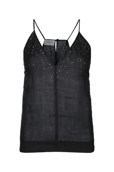 Jacob Cohen Black Thin Straps Tank Top