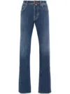 Jacob Cohen Bard Mid-rise Slim-fit Jeans In Grey