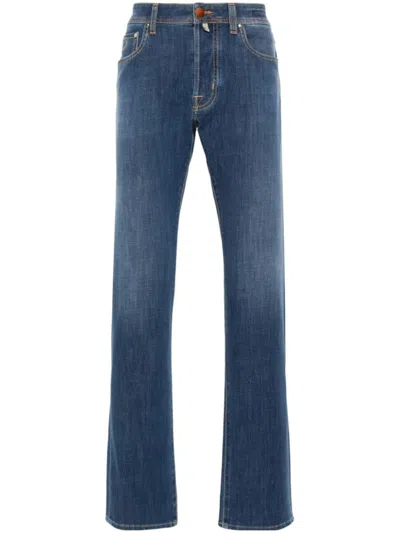 Jacob Cohen Bard Mid-rise Slim-fit Jeans In Blue