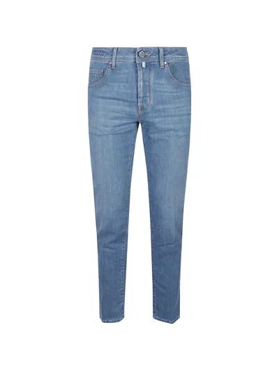 Jacob Cohen Blue Belt-loops Trousers