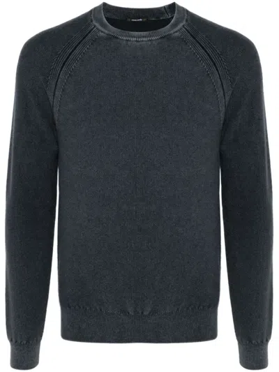 JACOB COHEN BLUE CASHMERE CREWNECK SWEATER