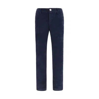Jacob Cohen Bobby Slim Chino Pants In Stretch Cotton Gabardine In Blue