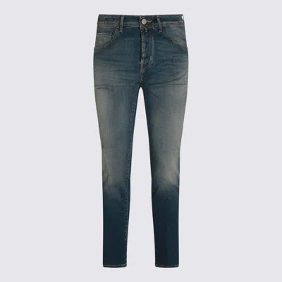 JACOB COHEN BLUE COTTON DENIM JEANS