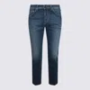 JACOB COHEN BLUE COTTON DENIM JEANS