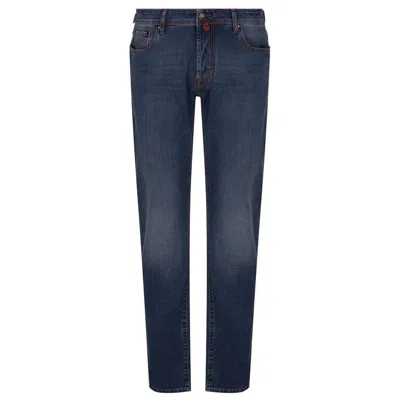 Jacob Cohen Blue Cotton Jeans & Men's Pant