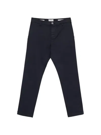 Jacob Cohen Blue Cotton Pants In Black