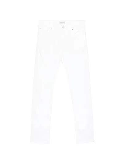 Jacob Cohen Blue Cotton Pants In White