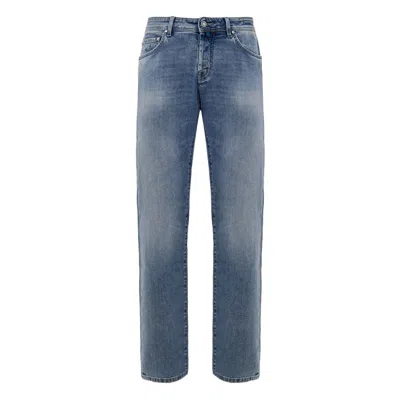 Jacob Cohen Blue Cotton Skinny Jean