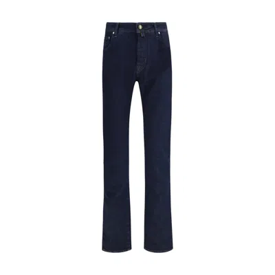 Jacob Cohen Blue Cotton Slim Fit Jeans