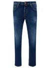 Jacob Cohen Blue Slim Jeans In In Cotton Blend In Blue
