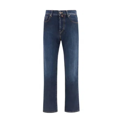Jacob Cohen Jeans In Straight-leg Denim In Blue