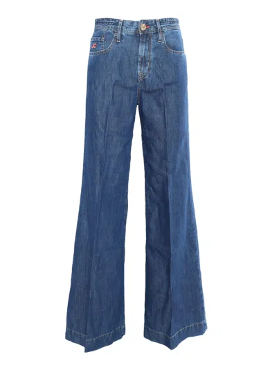 JACOB COHEN BLUE FLARED JEANS