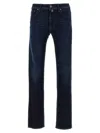 Jacob Cohen Five-pocket Denim Trousers Featuring Belt Loops In Blue