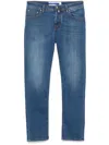 Jacob Cohen Straight Trousers Belt Loops In Blue