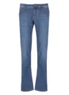 Jacob Cohen Blue Jeans With Logo Patch On The Back