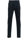 Jacob Cohen Embroidered-logo Straight-leg Jeans In Blue